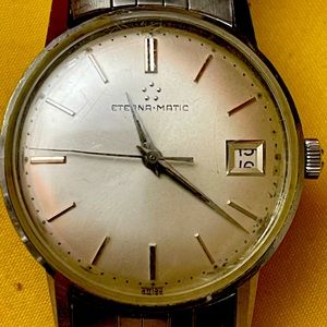 Classy 1960s Eterna Eternamatic Swiss Made Automatic Watch EXCELLENT CONDITION!